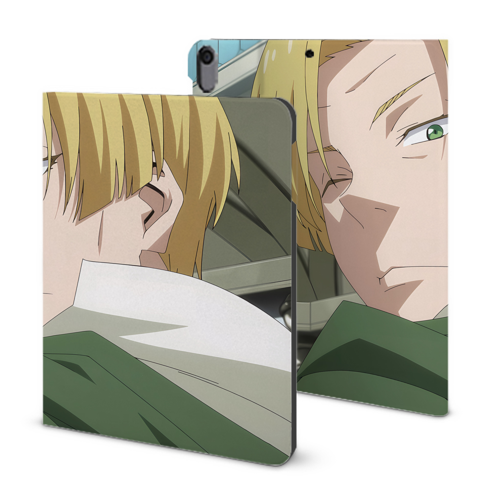 （画像用） 転スラ Regarding Reincarnated to Slime IPad ケース ブック型 PUレザー TPU 耐衝撃 軽量 薄型 ペン収納なし 全面保護 IPad 各モデル対応